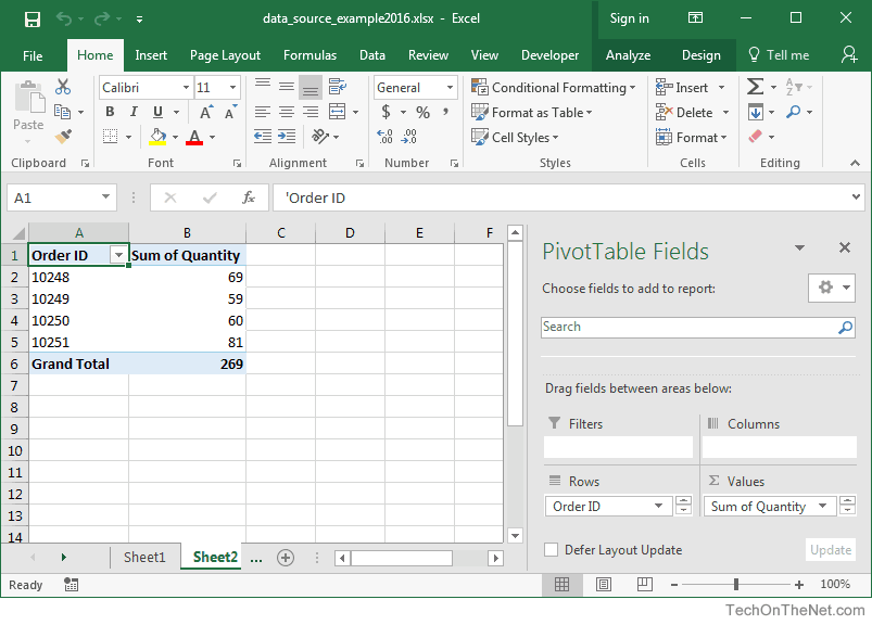 analyze tab in excel for mac